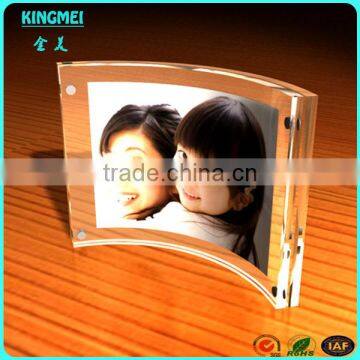 Custom Made New Design Clear Arc Acrylic Block Sign Holder,acrylic Photo Block photo-6