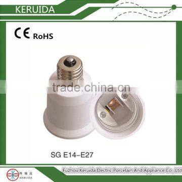 E12 to E27 porcelain lampholder adaptor/bulb holder adaptor