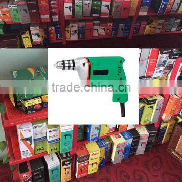India Hot Sale 350w 10mm PowerCraft Hobby Hand held Drilling Drill Machine Portable Mini Electric Drill