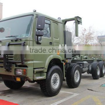 Sinotruk howo 8x8 all wheel drive cargo truck for sale