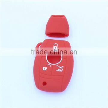 New Arrival 3 Button Silicone Car Key Shells for Mercedes-ben Key With Chains photo-2