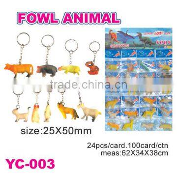 Promotional Farm Animal Keychain Toys/Gift/Farm Animal Toys