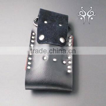 New Products Leather Hair Scissor Shear Holster Pouch Holder Case for Hairdresser With Waist Shoulder Belt photo-2