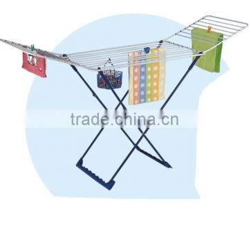 548-19 outdoor clothes drying racks, foldable cloth dryer rack with basket household