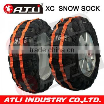 Hot selling quick mounting polyester fibre XC auto snow sock