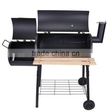 Chimney BBQ / BBQ Grill / Smoker BBQ Deluxe Charcoal BBQ Grill With Trolley photo-4