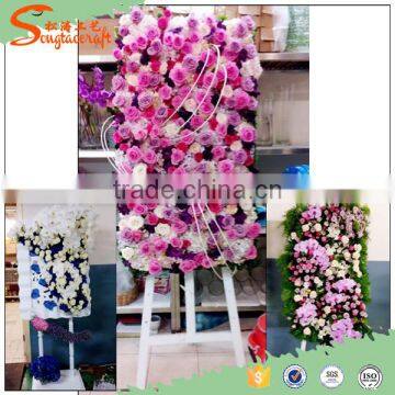 Best Wedding/Event/Home Artificial Silk Hydrangea Rose Flower Wall photo-4