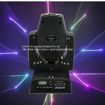 450MW RGB 15kpss DMX Ilda Animation Mini Moving-Head Laser Light