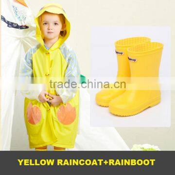 2017 New Design OEM PVC Kids Children Raincoat Rain Boot Manufacturer photo-6