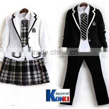 classic elegant black and white fishionable school uniforms to UK