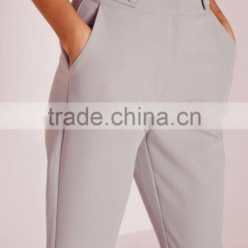 Hot Sale Girls Grey Chic Cigarette Pants Low Price photo-5