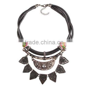 Europe and the United States the Original Single Necklace Vintage Brief Collarbone Geometric Pattern Sweater Chain Tassel photo-6