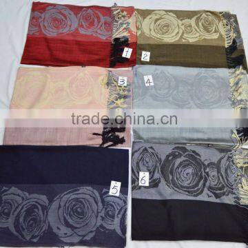 Fashion Large Popular Romantic Rose 100%viscose Soft Lady Shawl photo-2