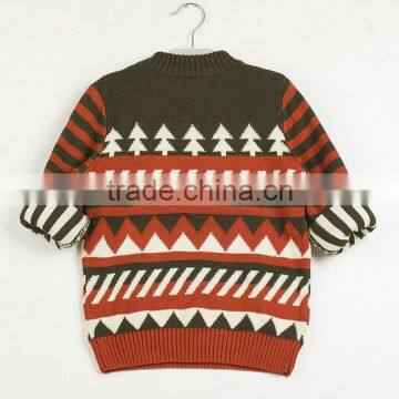 Wholesale Price Stock Children Knitting Sweater Knitwear With Pattern Little Kids Spring Clothings
