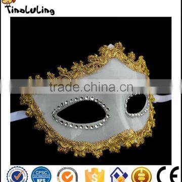 Eco-Friendly Fashion Party Masquerade White Plastic Masks for Sale photo-3