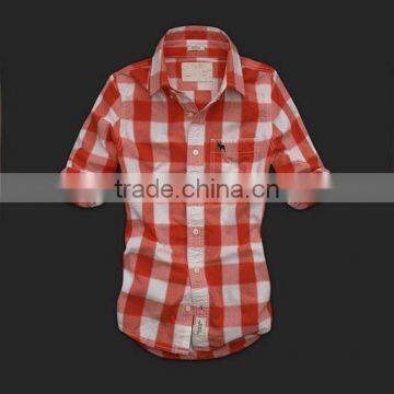 new wholesale fashion comfortable long sleeve plaid flannel shirt with button down