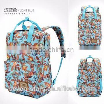 Curved Shoulder Strap Unisex Light Yellow Backpacks photo-5