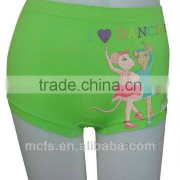 Seamless funny printing boxer intimates ladie's boxer shorts woman underwear