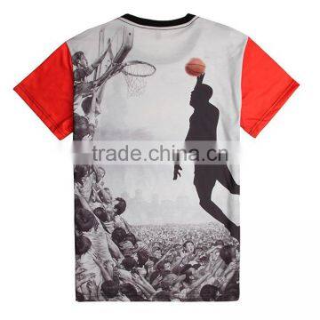 Fashion Basketball Team Polyester Sublimation China Wholesale T-shirt 3D Printing photo-3