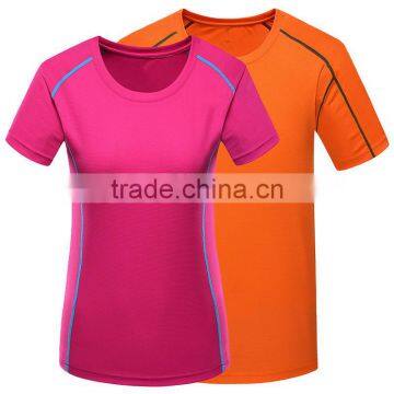 Customizable design/logo priting T-shirt GYM Slim Sexy fitted Size S- XL multiple pantone color