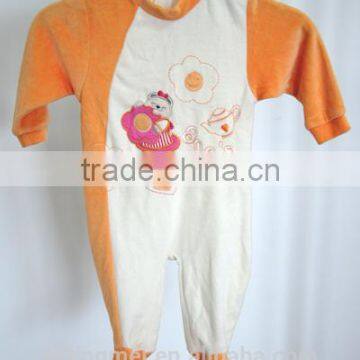 Wholesale flannel newborn baby jumpsuit