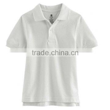 Custom Factory Wholesale Solid Pique Cotton Poly Kids School Uniform Polo Shirt photo-2