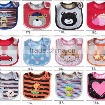 OEM 100% Cotton Baby Bibs, 3 Layers Baby Bibs