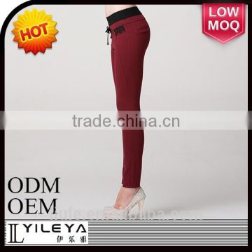 High quality casual tight female trousers