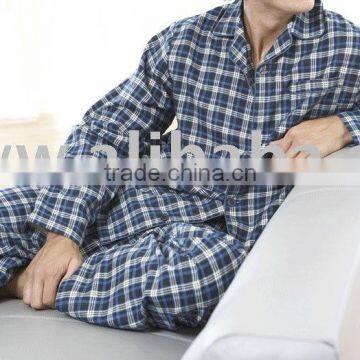 Mens Flannel Pajama Set