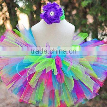 Wholease Kids Tutu Skirts Factory Directly Children Tutu Rainbow Baby Girls Tutu Skirt photo-3