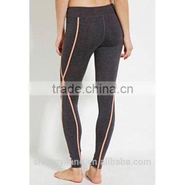 custom fashion bamboo contrast color dri fit yoga pants/leggings