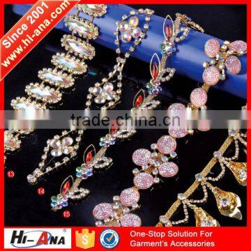 hi-ana rhinestone2 Over 95% accessories exported Top quality beaded lace trim