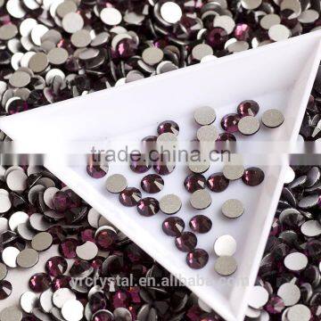 Cut-price amethyst rhinestones non hotfix flatback for garment in bulk