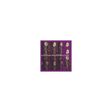 Embroidered curtain fabric