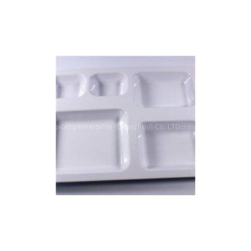 Compartment Plastic Melamine Divided Shool Lunch Tray Plates And Platter