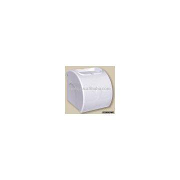 Mini standard paper roll holder with dish