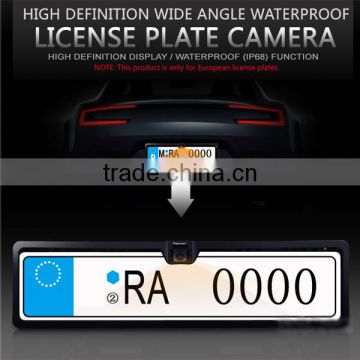 Walmart Dunlop Carrefour Supplier European License Plate Frame Car Rear View Camera