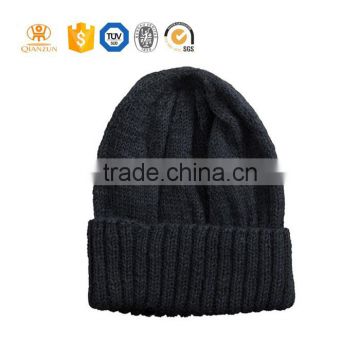 Wholesale fashion plain winter kitting beanie