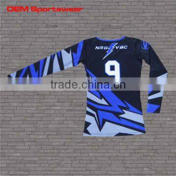 sports dye sublimation breathable volleyball t shirts