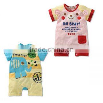 2016 Summer Cartoon Short Sleeve Baby Romper photo-3