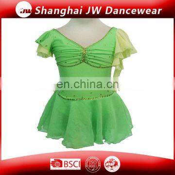 Short sleeve Custume Ice Skating Dance Dresses