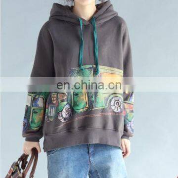 Fashion Hooded Sweater Winter Women Casual Short Sweatshirt Pullover Hoodies photo-2