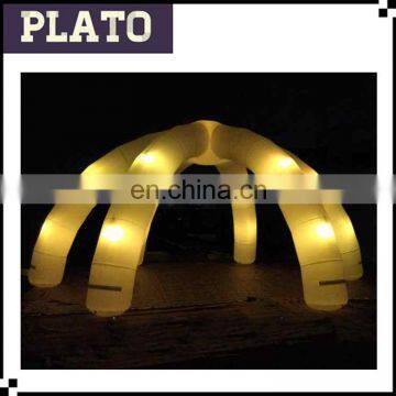 Inflatable arch tent withh led light advertising dome tent for decoration