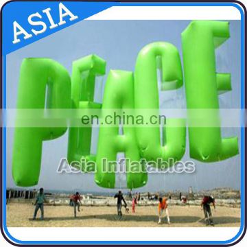 Pvc Inflatable Helium Letter Balloon / Inflatable Advertising Letter