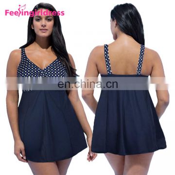 High Quality Latest Design V Neck Plus Size Women Swimwear