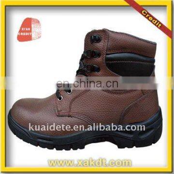 Sidepart steel toe and steel midsole Leather Safety Shoes