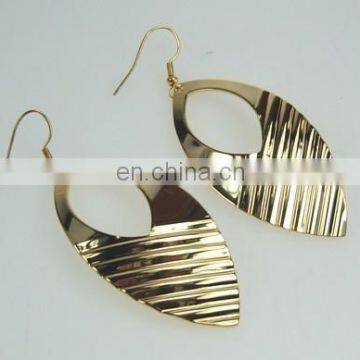 Leaf pattern Brass Fashion Earring