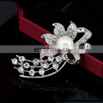 Wholesale decorative clothing accessories accessories luxury wedding bride rhinestone flower brooch