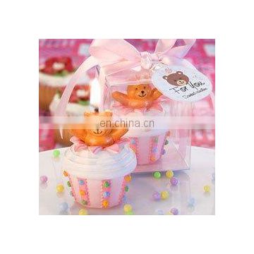 Teddy Bear Cupcake Candle