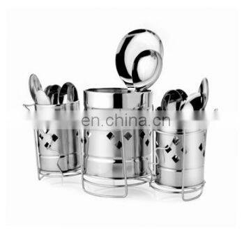 Beautiful Style Tableware Cutlery Holder, Stainless Steel Spice Rack
